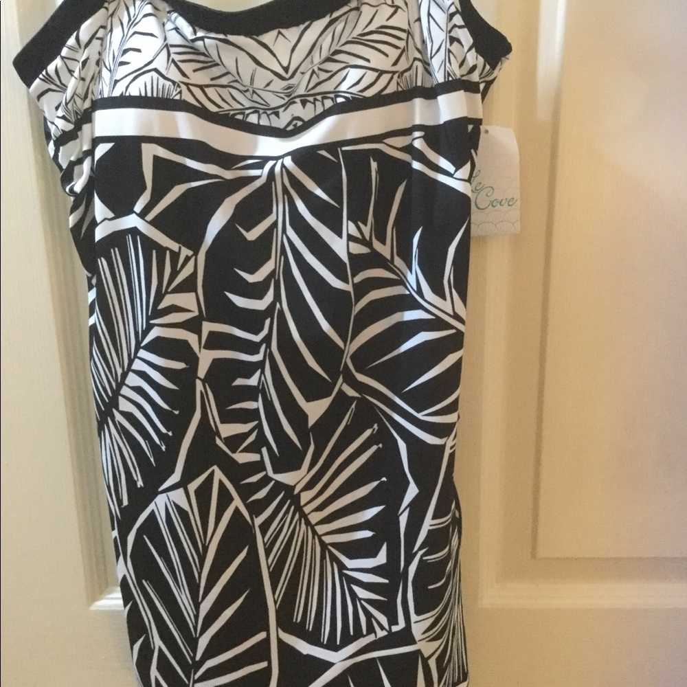 Black and white bathing suit